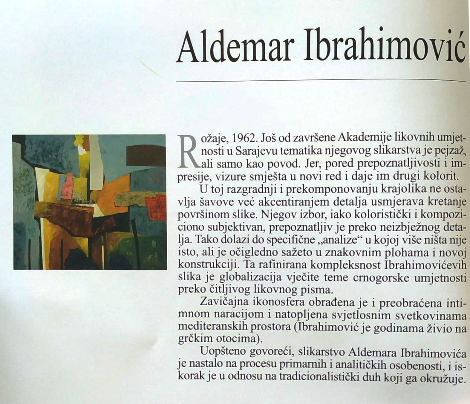 Aldemar Ibrahimović, kratka biografija