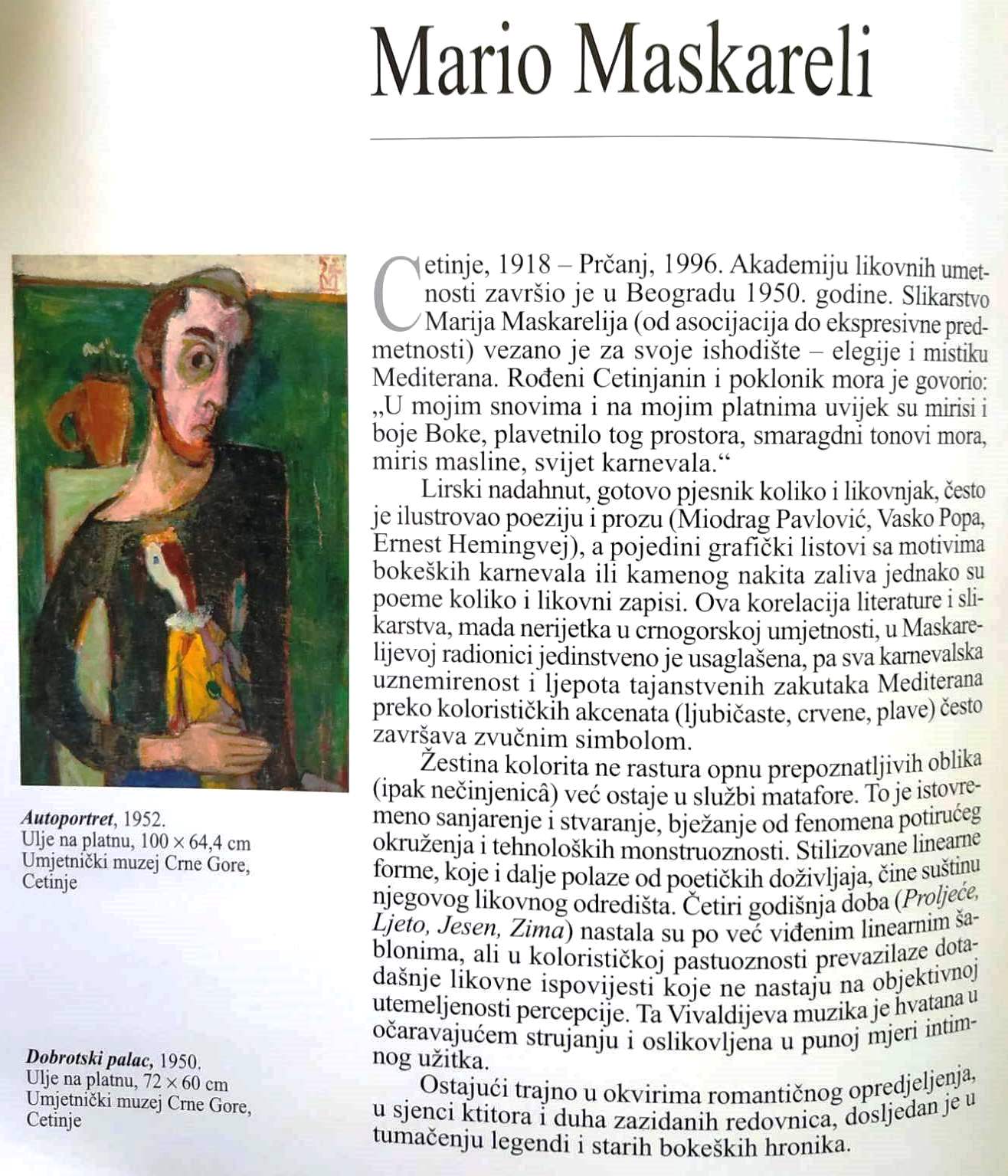 Mario Maskareli, kratka biografija