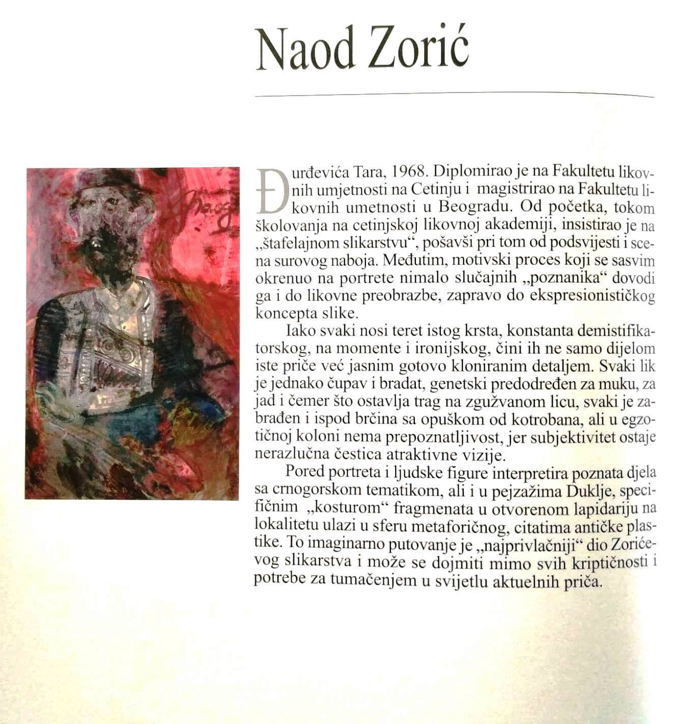 Naod Zorić, kratka biografija