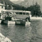 Nekadašnji prevoz trajektom, Boka Kotorska, 1957. godine